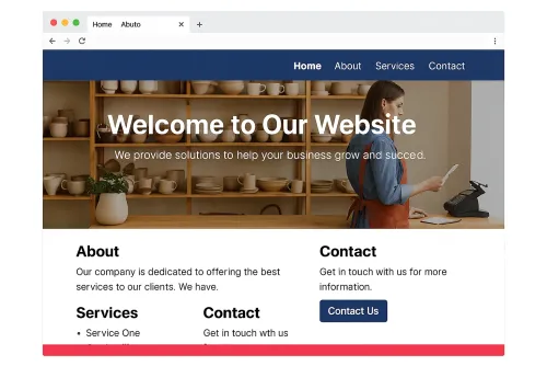 Basic Webpage 3-4 Pages